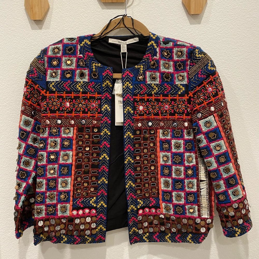 Zara embroidered jacket